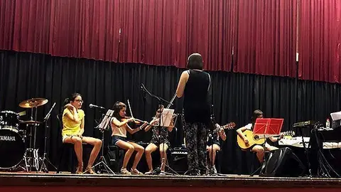 Concert els alumnes de l'Escola Municipal de Música de Torrefarrera