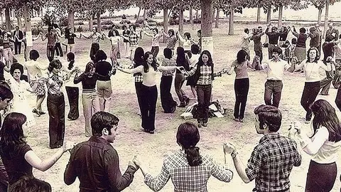 Imatge del Primer Aplec de 1975 a Mollerussa