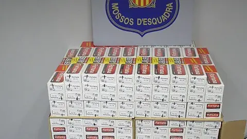 Tabac intervingut pels Mossos d'Esquadra a Balaguer