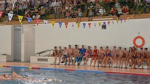 Exhibició de natació sincronitzada del Club Natació Lleida