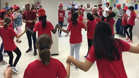 Ballada de sardanes en la seu de la Fundació Catalunya La Pedrera de Mollerussa