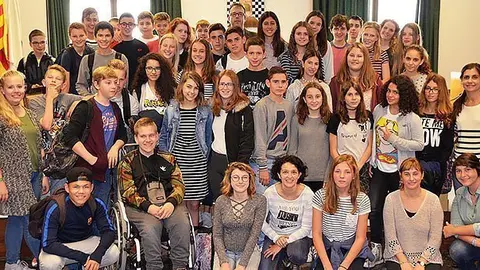 Mollerussa visita alumnes  holandesos grup portada