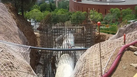 Obres de millora de l'ACA en una xarxa d'aigues