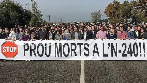 Tall a l’N-240, dut a terme el dia 23 d’octubre del 2016 portada