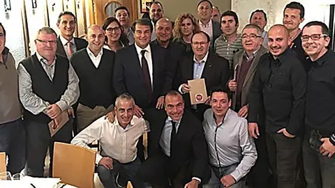Participants en la primera edició de Sopars en positiu