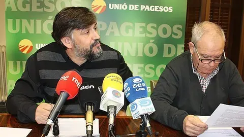 Joan Caball presenta la convocatòria d'Unió de Pagesos