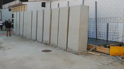 Imatge dels nous nínxols  del cementiri de Bell-llloc