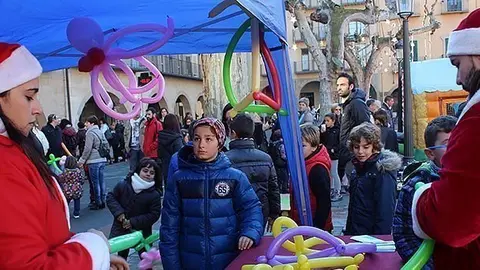 La plaça Mercadal de Balaguer escenari de  La Marató