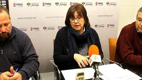 L'alcaldessa de Tàrrega Rosa Maria Perelló presenta el pressupost del 2017