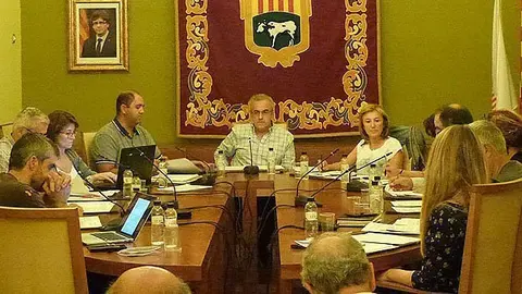 Fotografia d'arxiu d'un Ple celebrat a les Borges Blanques portada