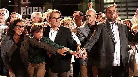 Els representants de Junts pel Si en les passats comicis