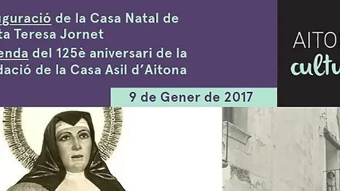 Cartell inauguració Casa Natal Teresa Jornet portada