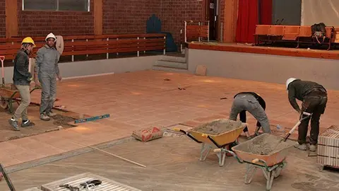 Obres de pavimentació Local del Ball de Sidamon