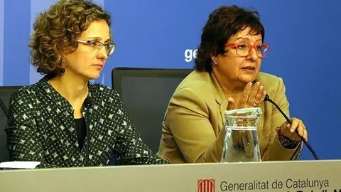 Dolors Bassa i  Meritxell Ruiz presenten el programa de competències