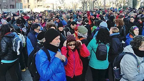 Sortida de la tercera edició de la Marxa de la Boira
