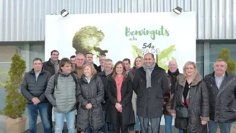 Visita de la consellera al recinte firal.