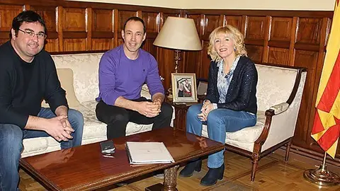 La Subdelegada del Govern Inma Manso rep a l’alcalde d Linyola Àlex Mases i al regidor Òscar Camí