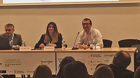 L’alcalde de Torrefarrera, Jordi Latorre en el Congrés Digital de Catalunya