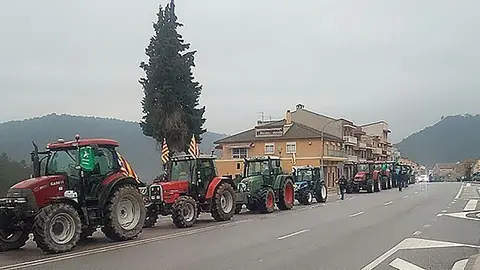 La Marxa Pagesa camí a Barcelona