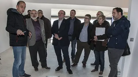 Visita dels membres del Consorci a les obres de Cal Sinén