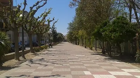 Imatge del Passeig de l'Estació de Cervera