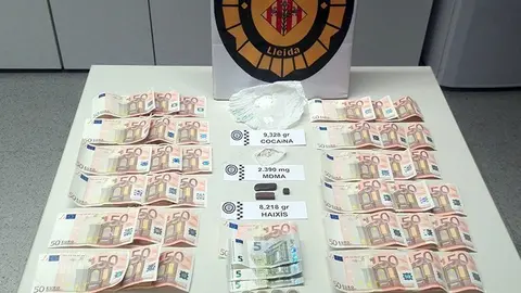 Material incautat per la Policia Local de Lleida