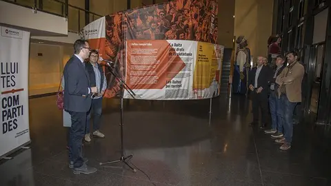 Exposició Lluites Compartides al Vestíbul de L'Amistat de Mollerussa