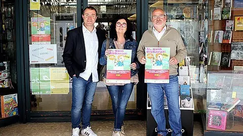 Àlex Català, Alba Pla i Josep M. huguet  Huguet presenten la campanya