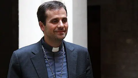 Imatge d'arxiu del bisbe Xavier Novell al Palau Episcopal de Solsona. (Horitzontal)