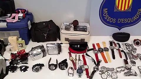 Articles requisats en els domicilis dels deleinquents detinguts