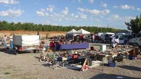 El mercat que es feia en l&#39;esplanada de la Masia Salat