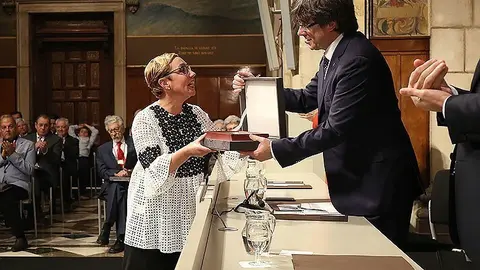 Creu de Sant Jordi atorgat a la Fundació Espai Guinovart  ©Imatge d'arxiu