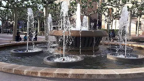 Imatge de la Font del Pati de Tàrrega ja restaurada portada