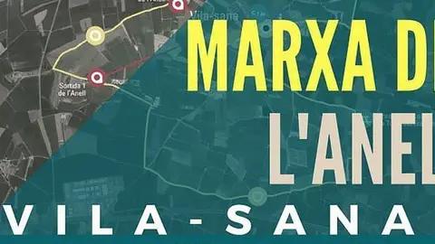 Marxa de l'Anell de Vila-sana cartell portada