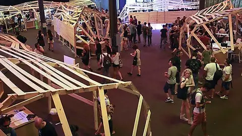 Imatge de l'espai Sónar +D el el recinte de  Monjuich