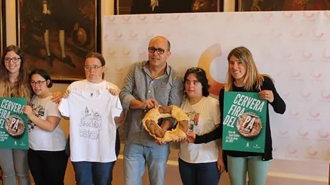 El paer en cap Ramon Royes en un acte a la Paeria de Cervera