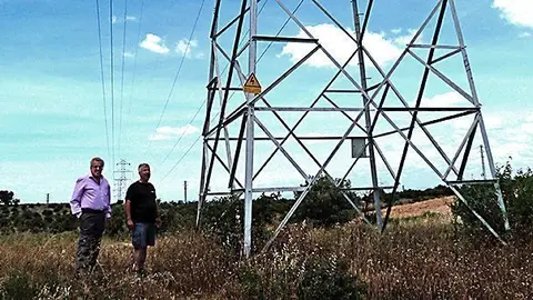 L'alcalde i el regidor han visitat la línia elèctrica que va de Borges a Cervià.