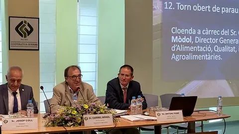 Ell director general del DARP Carmel Mòdol, clausura l'assemblea