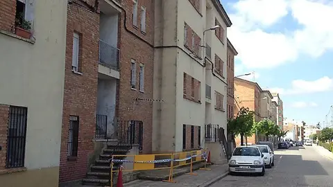 imatge d'una de les actuacions en els blocs del grup Sant Isidor