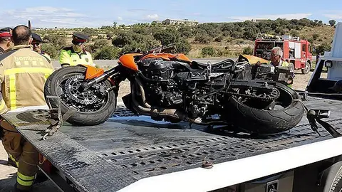 El vehicle que conduïa la víctima de l'accident