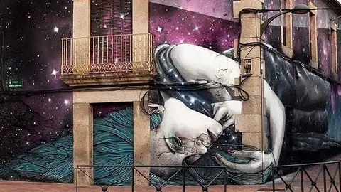 Pintura mural de Sfhir, realitzada a Valdemorillo 1