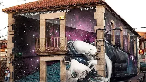 Pintura mural de Sfhir, realitzada a Valdemorillo ©Imatge arxiu