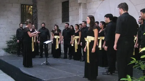 La Coral Meridies en el concert al Pati de l'IEI