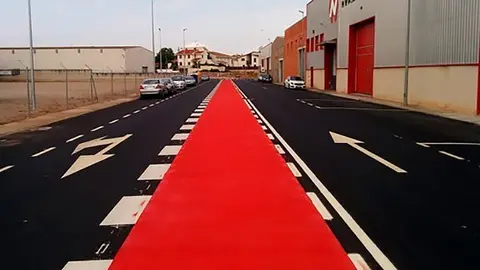 Imatge del vial inaugurat a Agramunt