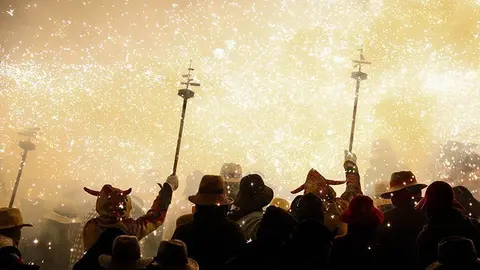 L'Aquelarre de Cervera va cremar més de 350 kilos de pólvora