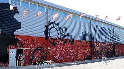 Uaa de les obres que forma part de la primera edicio de l'Street Art Festival