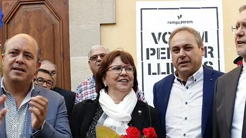 Els alcaldes de Cervera, Tàrrega, golmés i Bellpuig al jutjat de cervera