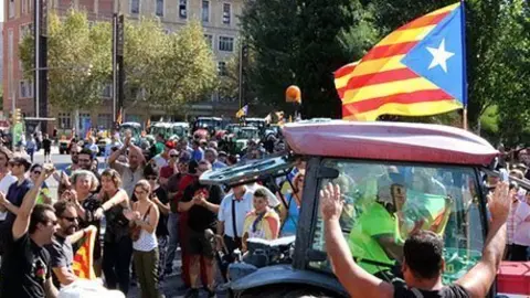 Els tractors que han pres part a la marxa del 29 de setembre