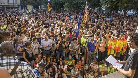 Acte central de l&#39;aturada del 3 d&#39;octubre a Mollerussa