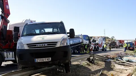 Veure de cara el vehicle on anava la víctima mortal del xoc a l'A-2 a Alcoletge